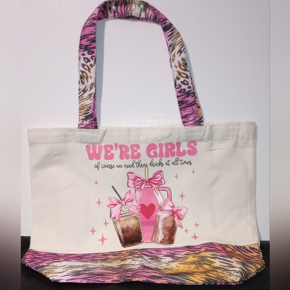 "We're Girls" Tote Bag - Picture 1 of 1